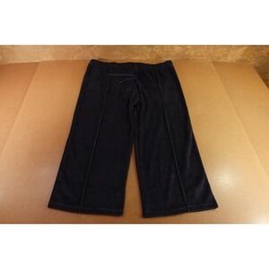 H&M Divided Womens Size 3X Navy Blue Velour Wide Leg Joggers NWT
